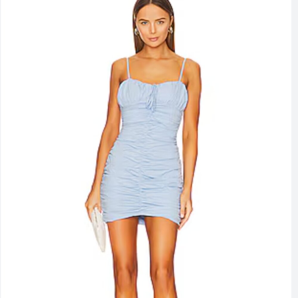 NWOT | More to Come | Blue Mariam Mini Dress, Size M